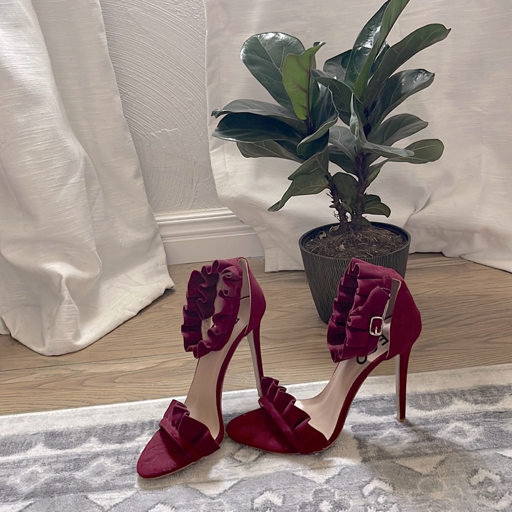 Ego Burgundy Heels